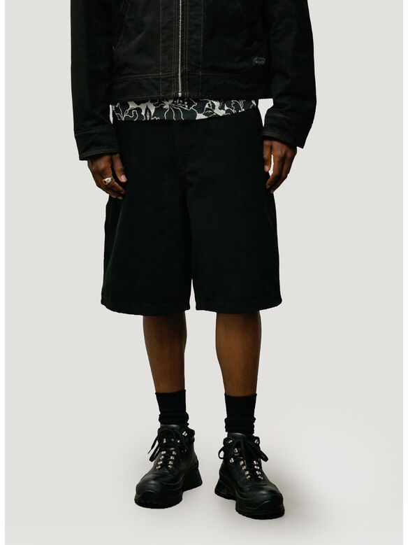 WORK SHORT CANVAS, 0001 BLACK, medium