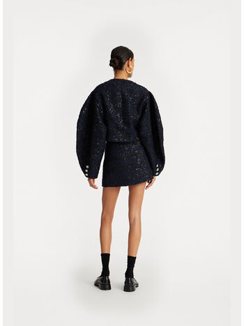 GONNA BOUCLE MINI, 1725 NAVY BLAZER, small