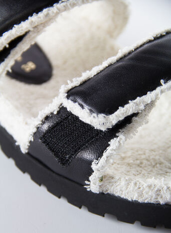 SANDALO DOUBLE STRAP PLATFORM, A127BLACK, small