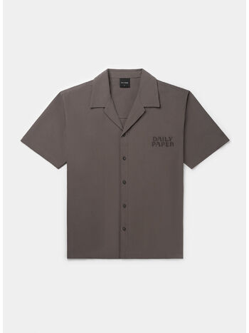 CAMICIA CHAIN STITCH SHORTSLEEVE, ARMY GREEN, small