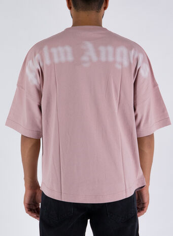 T-SHIRT BLURRED LOGO OVER TEE, 3801MAUVEWHIT, small