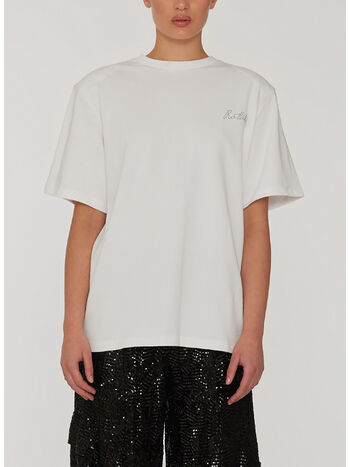 T-SHIRT BOXY LOGO, 11-0601 BRIGHT WHITE, small