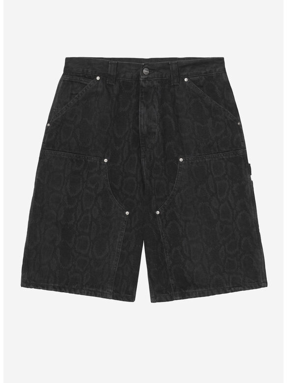 SHORTS OG DOUBLE KNEE, 3R260 Snake Camo, Black, heavy stone wash, medium