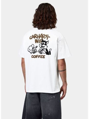 T-SHIRT COFFEE BREAK, 02XX WHITE, small