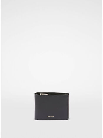 PORTAFOGLIO ZIPPED, 001 BLACK, small