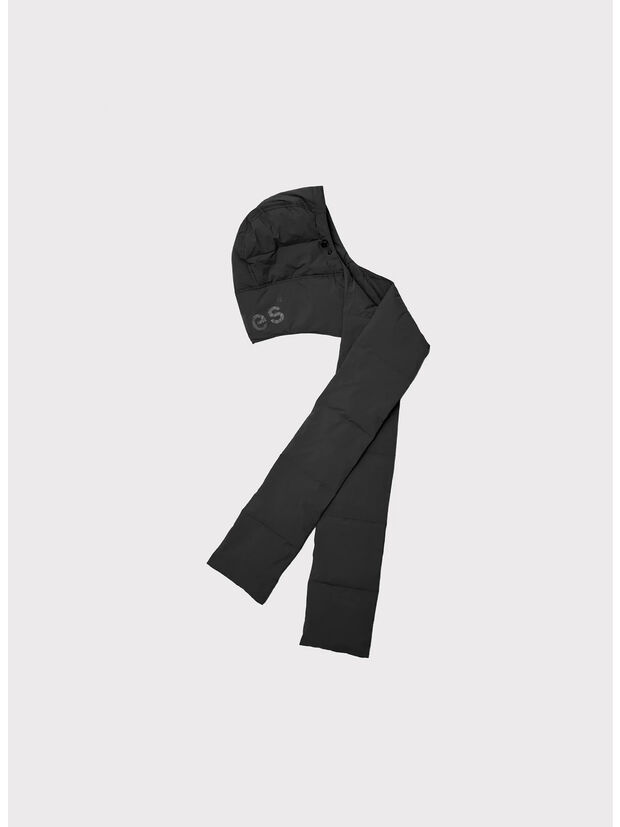 CAPPELLO DOWN HOOD, BLACK, large