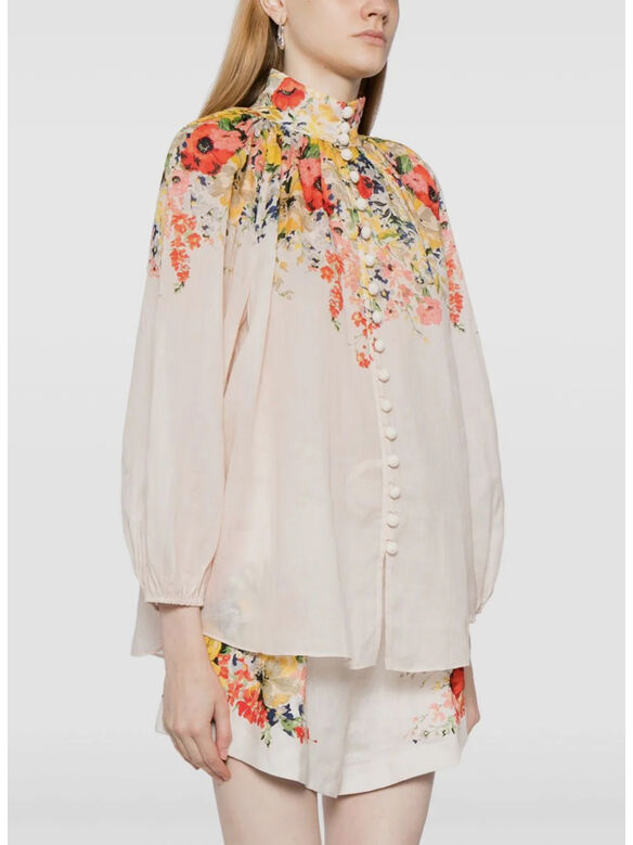 BLOUSE ALIGHT BILLOW, IVF IVORY FLORAL, medium