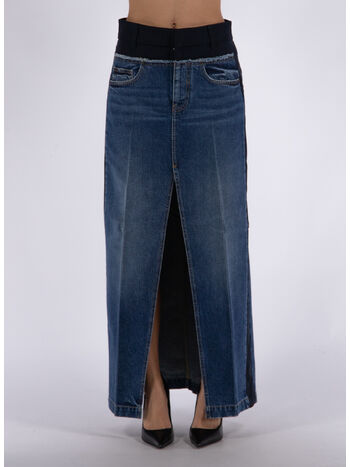 GONNA LUNGA IN DENIM, 4071 BLUE VINTAGE DENIM, small