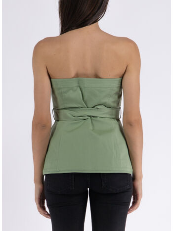 TOP ELETTRA BUSTIER, VERDE, small