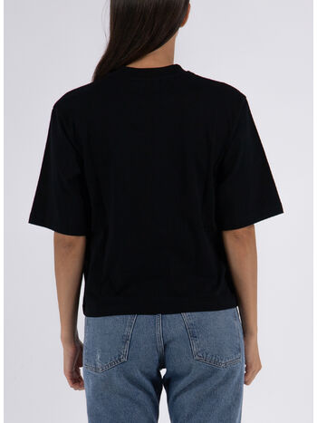T-SHIRT FLOCK OW BASIC, 1001 BLACK WHITE, small