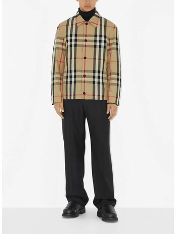 GIUBBOTTO CAMICIA SUSSEX CHK, A7028 ARCHIVE BEIGE IP CHK, small