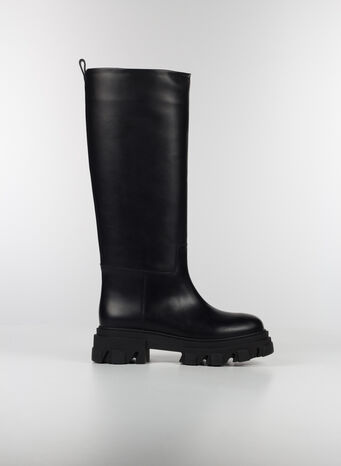 STIVALE PERNILLE TUBULAR COMBAT BOOT, B101BLACK, small