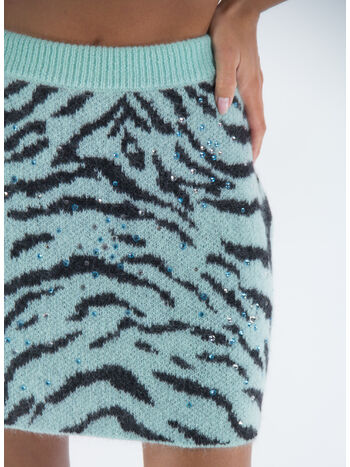 GONNA ZEBRA PATTERN KNITTED, 9018 MINT, small