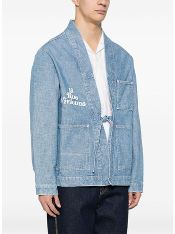 GIUBBOTTO KIMONO KENZO BY VERDY, DT STONE BLEACHED BLUE DENIM, small