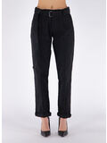 PANTALONE BOYFRIEND FIT BELT, LB999 BLACK, thumb