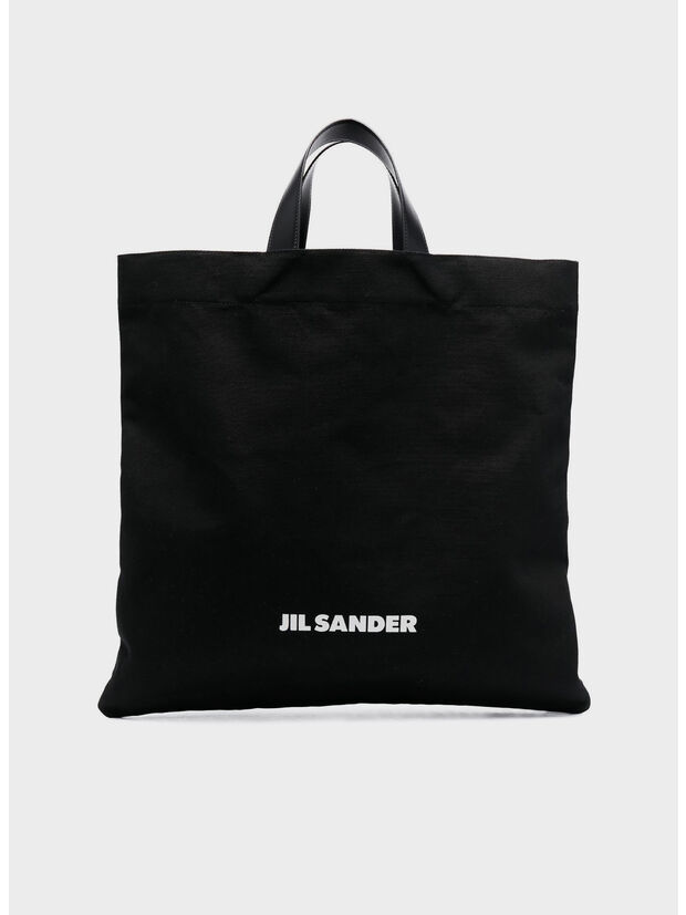 BORSA FLAT SHOPPER SQUARE, 001 BLACK, large