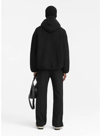 FELPA IN PILE OVERSIZE, 001 BLACK, small