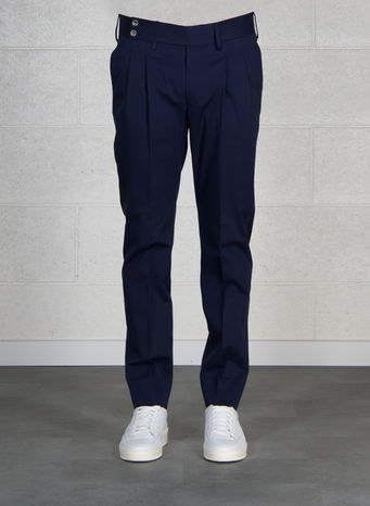 PANTALONE DOPPIA PENCE, 400BLU, small