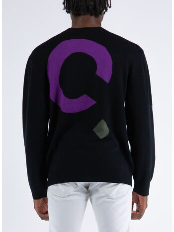 PULLOVER PULL LOGO ALL OVER H, LZZ  BLACK, small