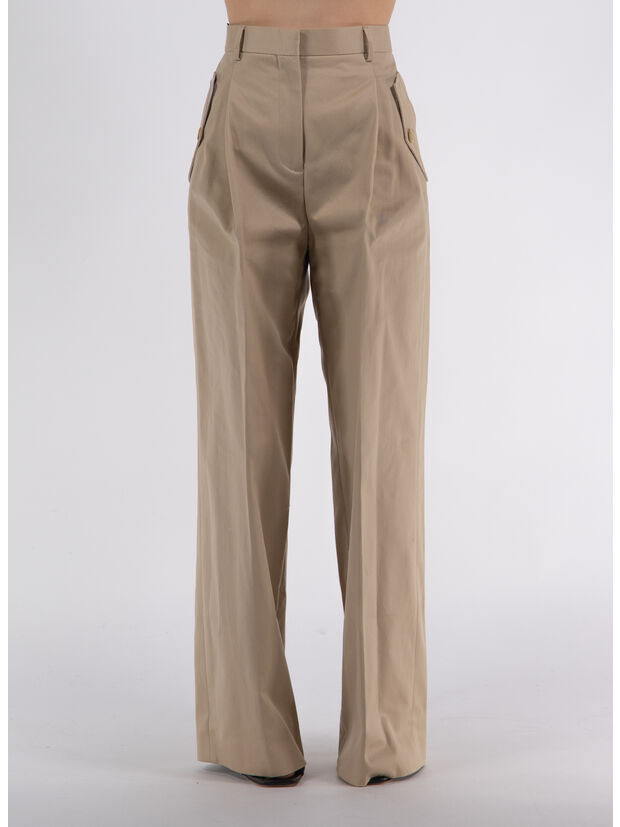 PANTALONE WIDE LEG, 05 BEIGE, large