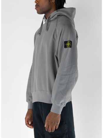 FELPA HOODIE BRUSHED ORGANIC COTTON FLEECE, V006B CEMENT, small