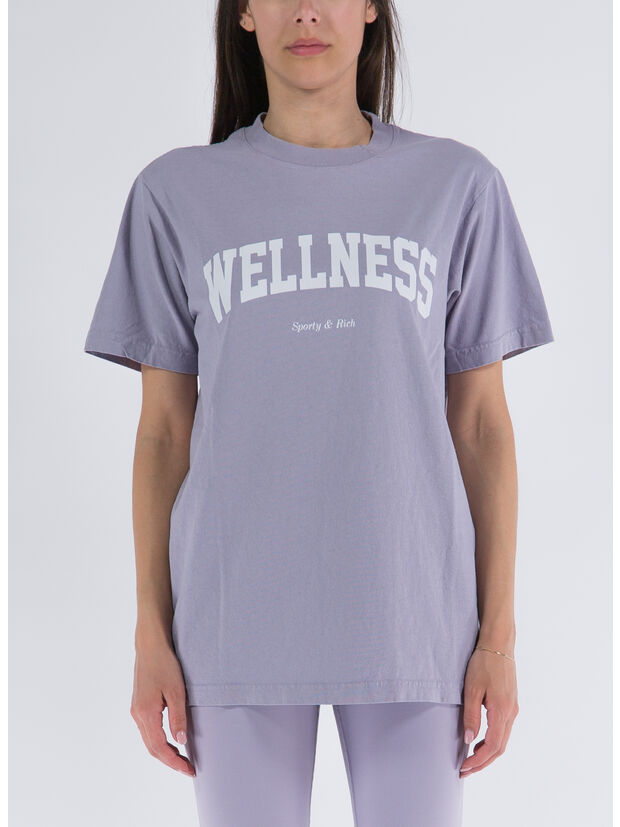 WELLNESS T-SHIRT, LILAC/WHITE VIOLA, large