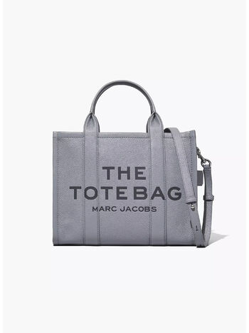 BORSA THE LEATHER MEDIUM TOTE, 050 WOLF GREY, small