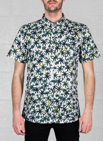 CAMICIA SANDEFJORD POPLIN BEACH PALMS, WHITE, small