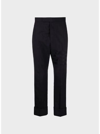PANTALONE FIT 1 BACKSTRAP TROUSER IN ENGINE, 420 DARK BLUE, small