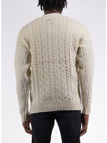 CARDIGAN TORSADES, CM CREAM, small