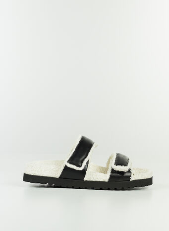 SANDALO DOUBLE STRAP PLATFORM, A127BLACK, small