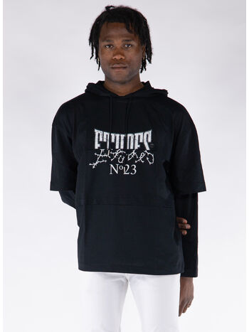 T-SHIRT LONG SLEEVE PAVE N23, BLACK, small