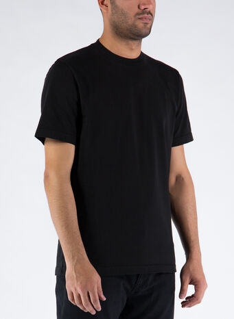 T-SHIRT MATT HEAVY JERSEY, T0002SSBLACK, small