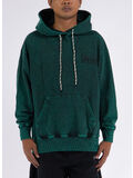 FELPA DESTROYED TEMPLE HOODIE, GRN GREEN, thumb