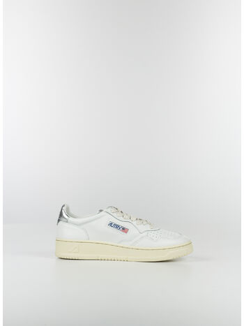 SCARPA LOW IN PELLE BIANCO, LL05 WHITEBLACK, small
