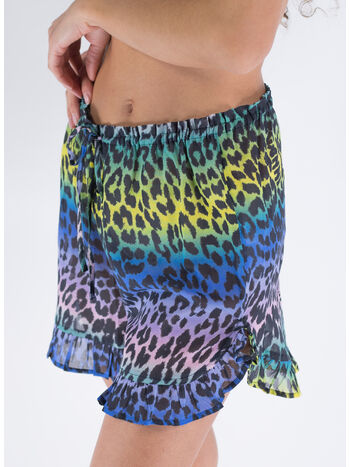 SHORTS LIGHT COTTON RUFFLE, 999 MULTICOLOR, small
