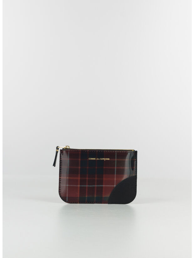 PORTAFOGLIO LENTICULAR TARTAN UNISEX, RED/GREEN, large