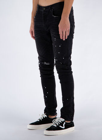 JEANS P001 BLACK OVER SPRAY, , small