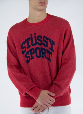 MAGLIONE STUSSY SPORT, RED, small