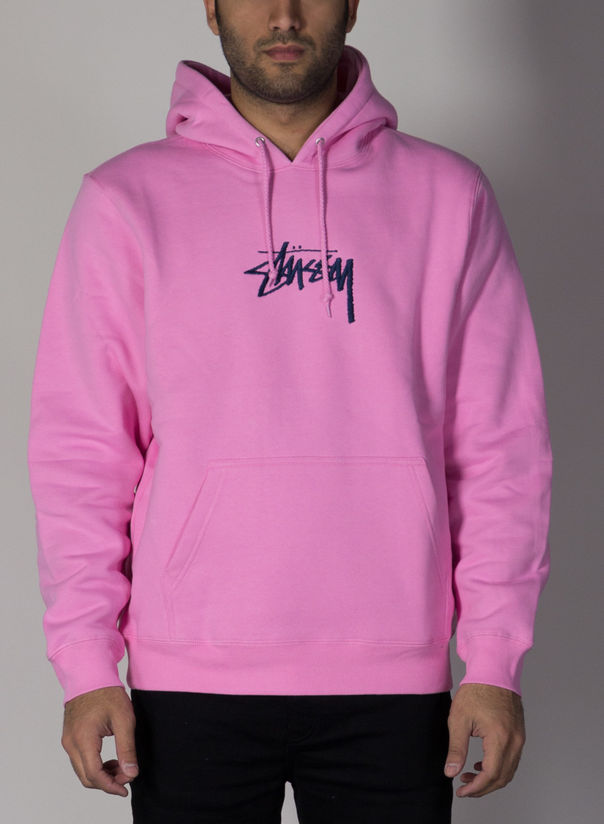 Mammoth club home delivery STUSSY FELPA STOCK LOGO APPLIQUE Pink | Susi
