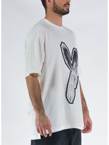 T-SHIRT LOGO GFX TEE, OWHITE, small