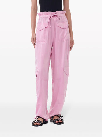 PANTALONE WASHED SATIN, , small