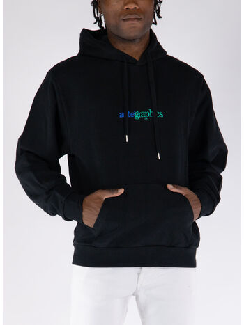 FELPA HOODIE ABSTRACT GRAPHICS, BLACK, small