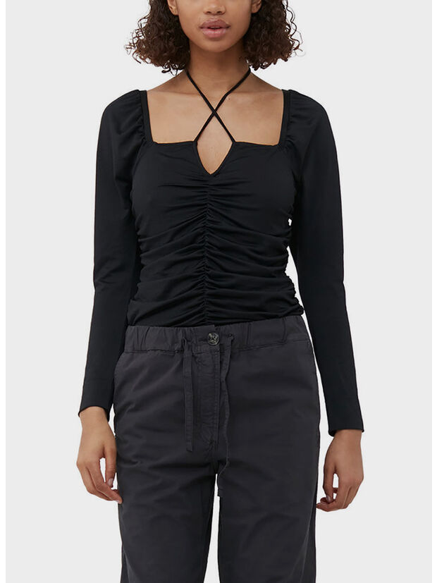 BLUSA SHINY CREPE, 099 BLACK, large