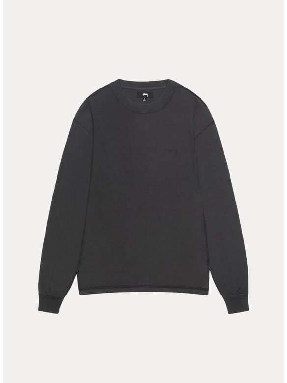 T-SHIRT LAZY LS TEE, 0100 VINTAGE BLACK, medium