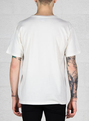T-SHIRT CON STAMPA AMOUR E OCCHIO, 9169BIANCOMULTI, small