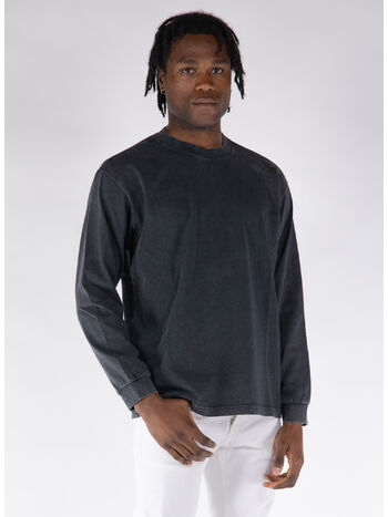 T-SHIRT LONG SLEEVE, 99 BLACK, small