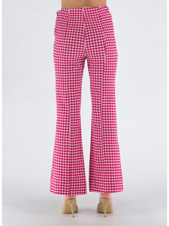 PANTALONE STRETCH SEERSUCKER CROPPED, 487 LOVE POTION, small