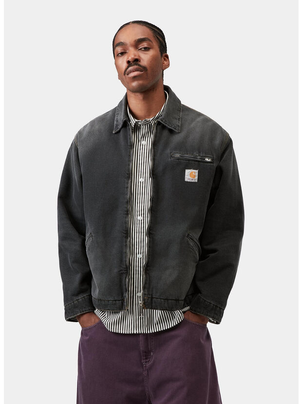 GIUBBOTTO OG DETROIT, 89B7 BLACK GRIND WASH, large