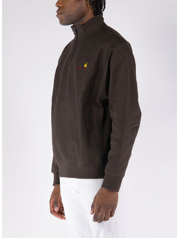 FELPA HALF ZIP AMERICAN SCRIPT, , small